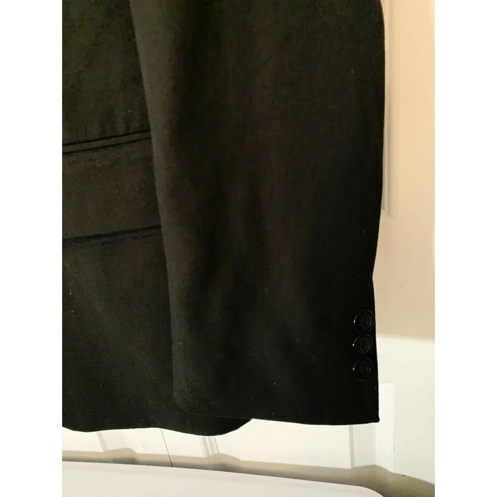 George Men’s Sz 40S  2 Button‎ Blazer Sport Coat Suit Jacket Black